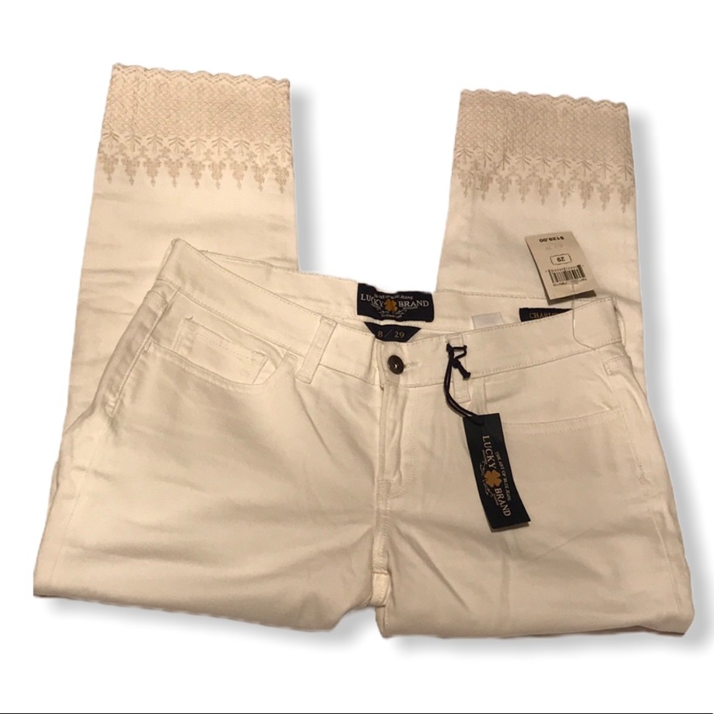 NWT Lucky brand Charlie capris low rise 8 29